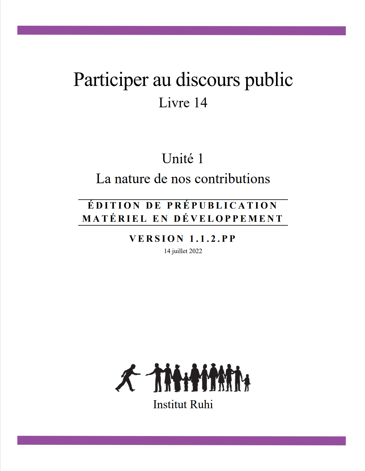 Livre 14 : Participer au discours public