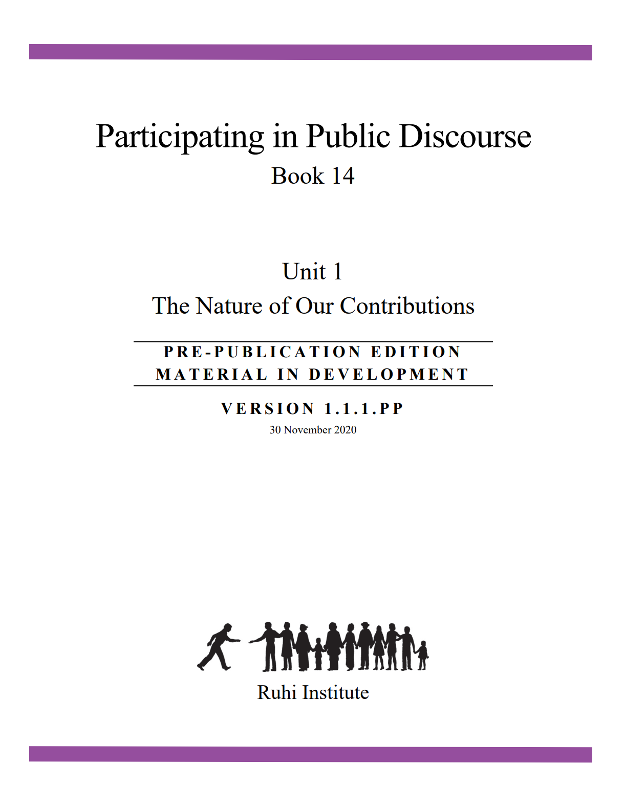 Livre 14 : Participer au discours public