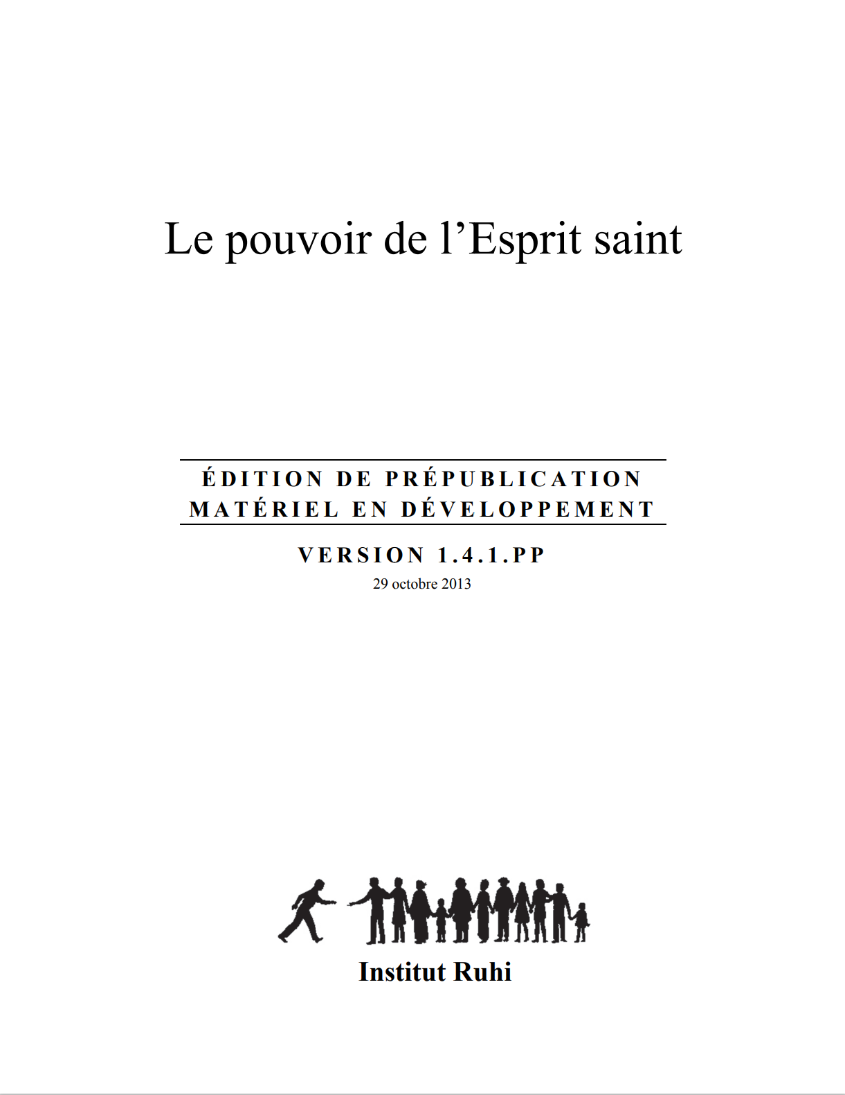 Le pouvoir de l'Esprit Saint